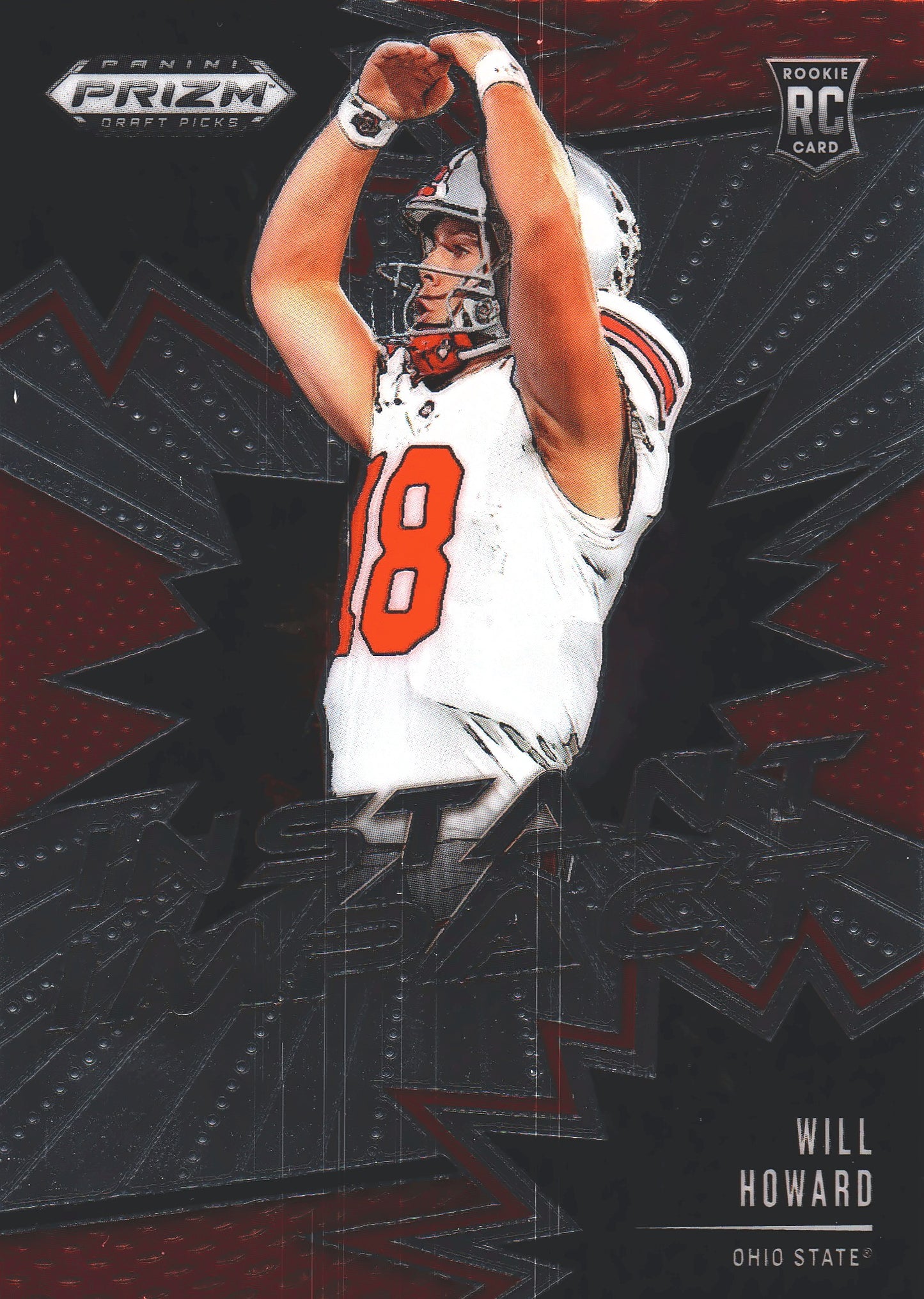 2025 Panini Prizm Draft Picks Instant Impact Will Howard #II-WHD Ohio State Buckeyes