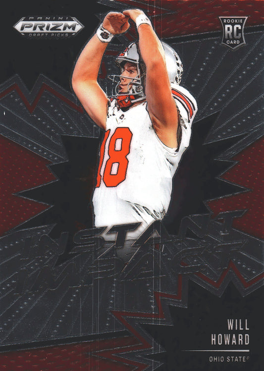 2025 Panini Prizm Draft Picks Instant Impact Will Howard #II-WHD Ohio State Buckeyes