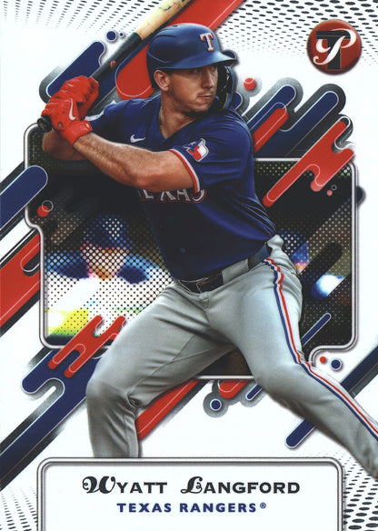 2025 Topps Pristine Wyatt Langford #222 Texas Rangers