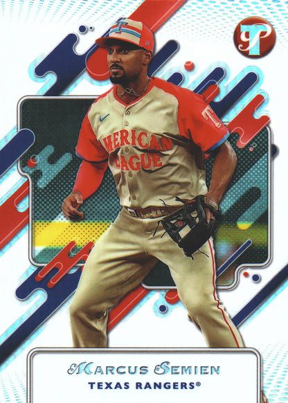 2025 Topps Pristine Refractor Marcus Semien #252 Texas Rangers