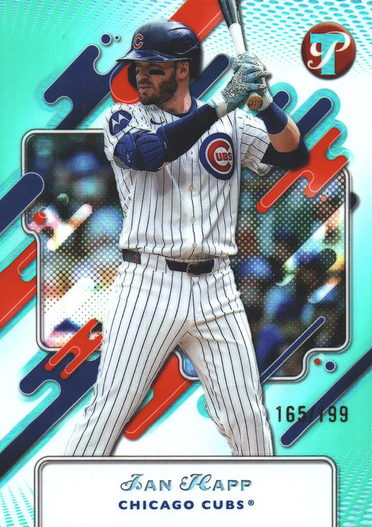 2025 Topps Pristine Aqua Refractor /199 Ian Happ #39 Chicago Cubs