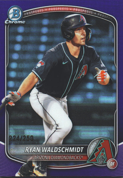 2025 Topps Bowman Draft Chrome Purple /250 Ryan Waldschmidt #BDC-41 Arizona Diamondbacks