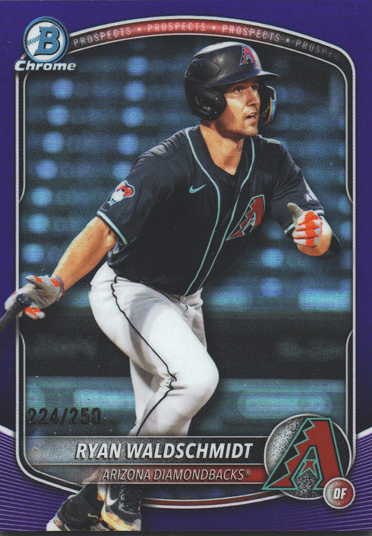 2025 Topps Bowman Draft Chrome Purple /250 Ryan Waldschmidt #BDC-41 Arizona Diamondbacks