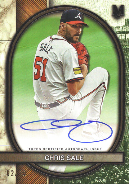 2025 Topps Museum Chris Sale Autograph /10 #AA-CS Atlanta Braves