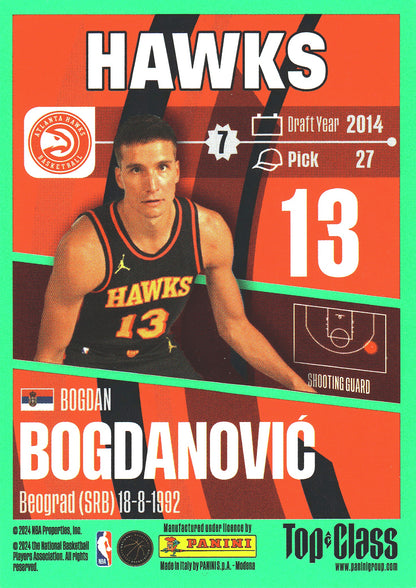 2023 Panini Top Class NBA Bogdan Bogdanovic #3 Atlanta Hawks