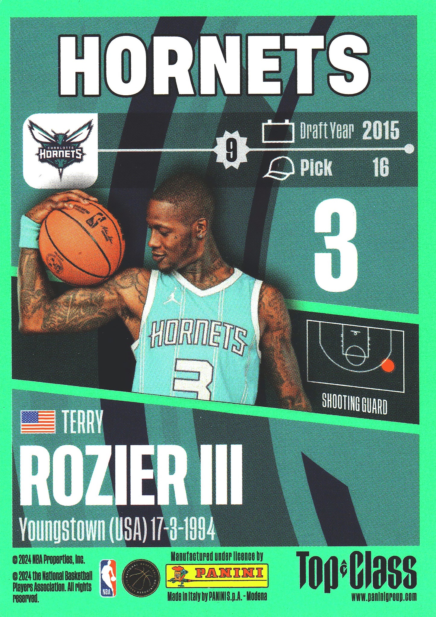 2023 Panini Top Class NBA Terry Rozier III #17 Charlotte Hornets