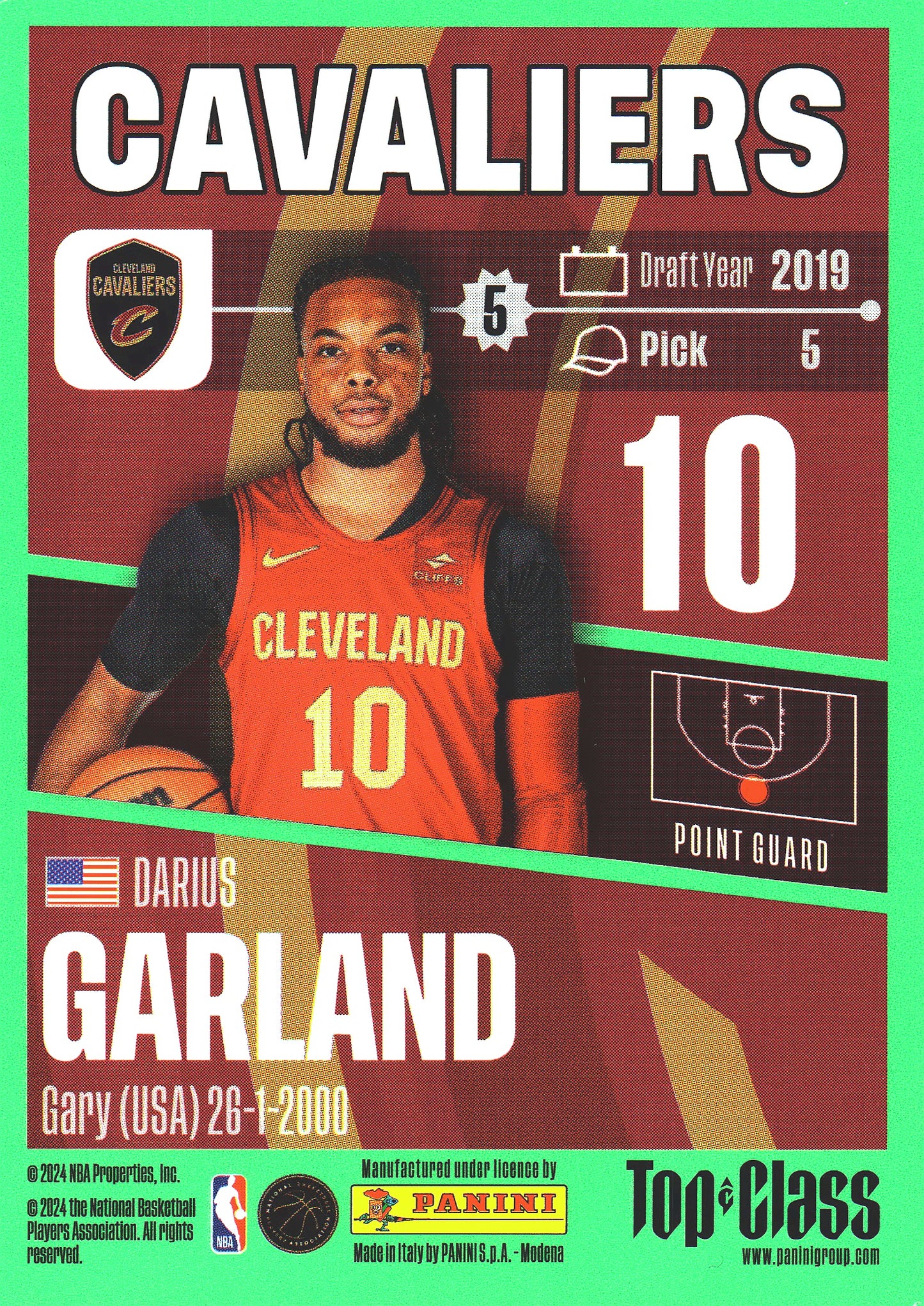 2023 Panini Top Class NBA Darius Garland #24 Cleveland Cavaliers