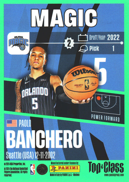 2023 Panini Top Class NBA Paolo Banchero #51 Orlando Magic