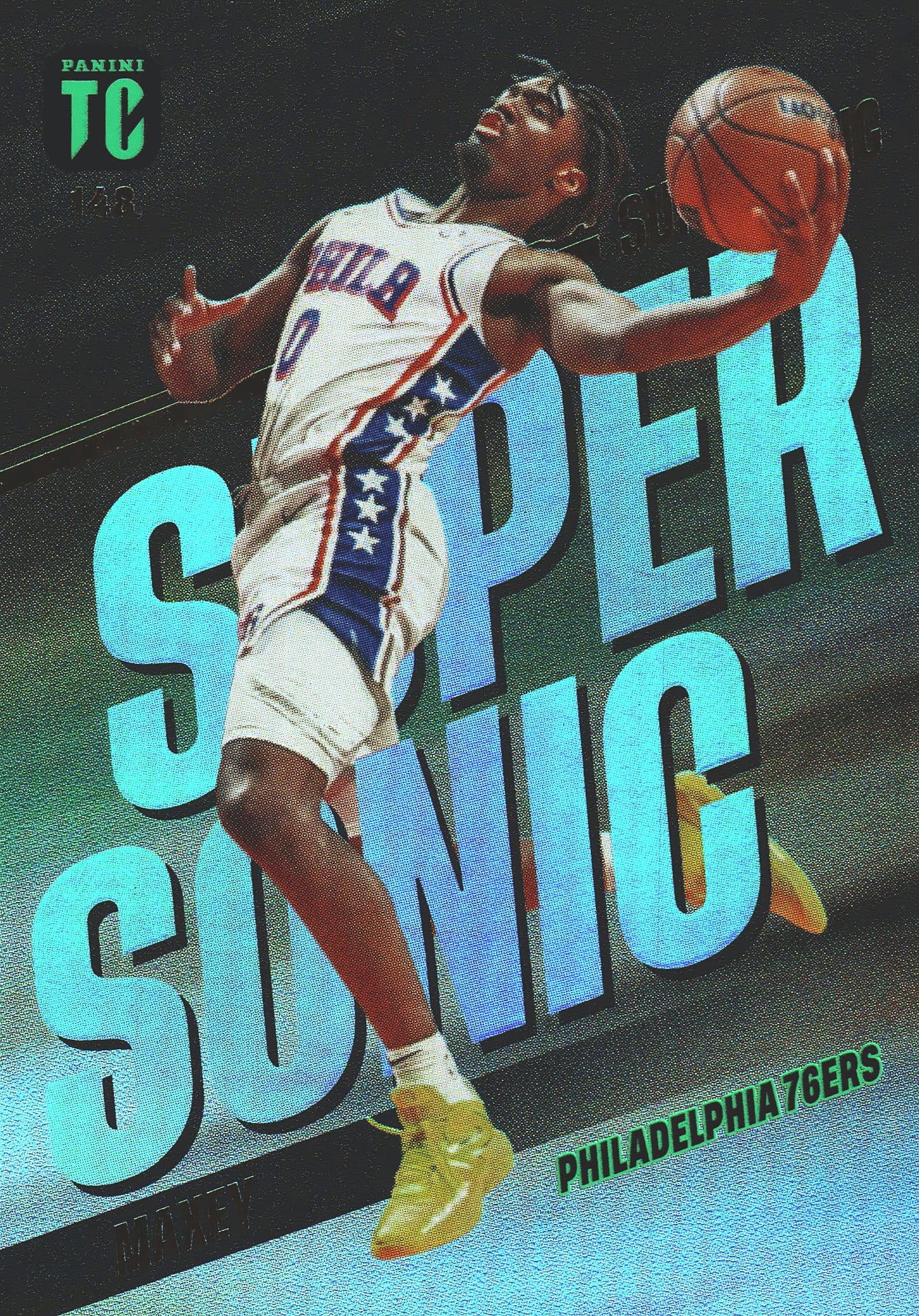 2023 Panini Top Class NBA Supersonic Tyrese Maxey #148 Philadelphia 76ers
