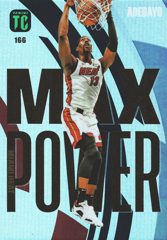 2023 Panini Top Class NBA Max Power Bam Adebayo #166 Miami Heat