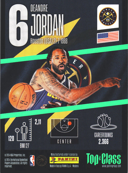 2023 Panini Top Class NBA Max Power DeAndre Jordan #172 Denver Nuggets