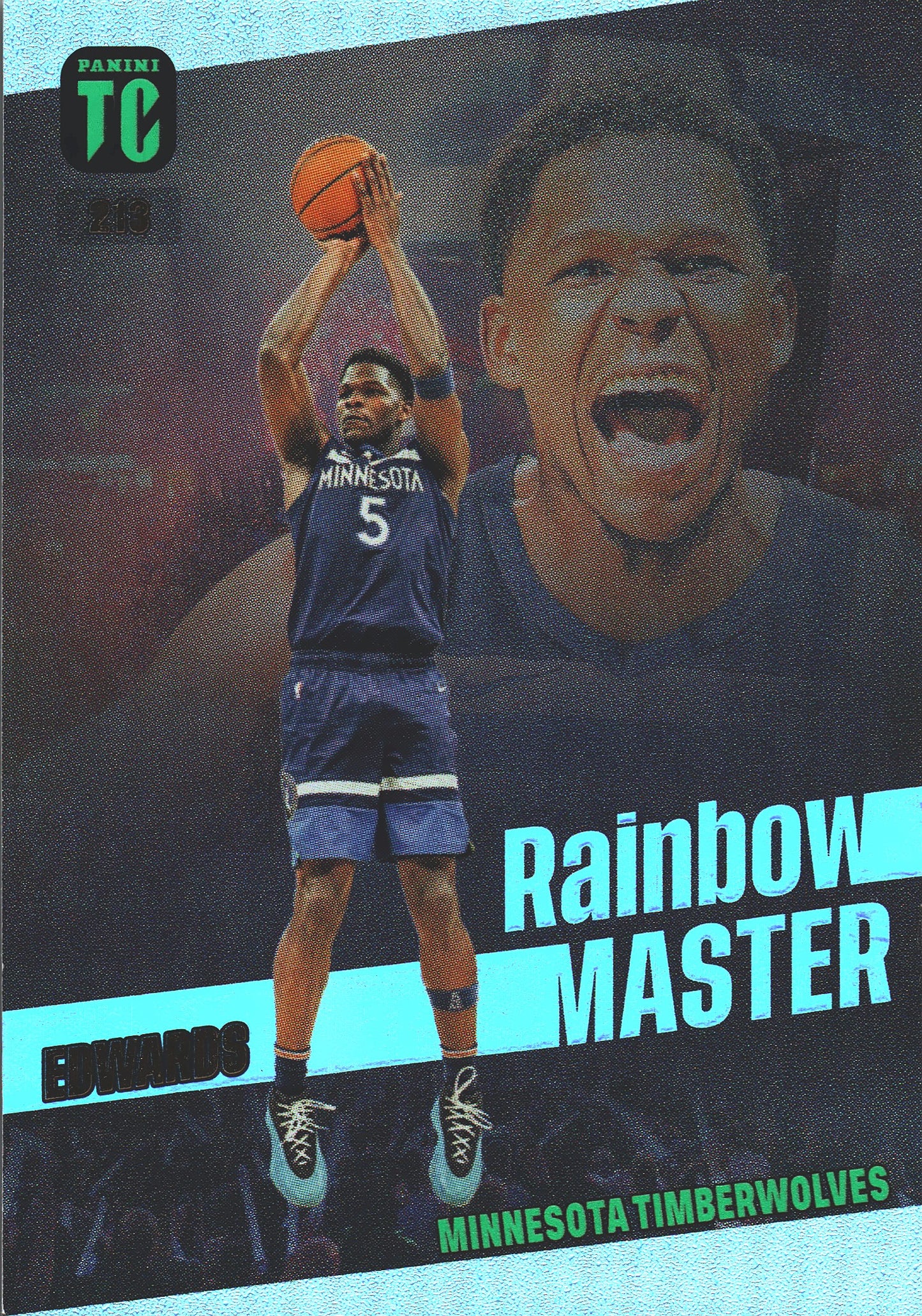 2023 Panini Top Class NBA Rainbow Master Anthony Edwards #213 Minnesota Timberwolves