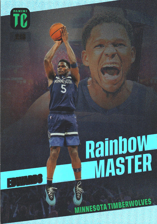 2023 Panini Top Class NBA Rainbow Master Anthony Edwards #213 Minnesota Timberwolves