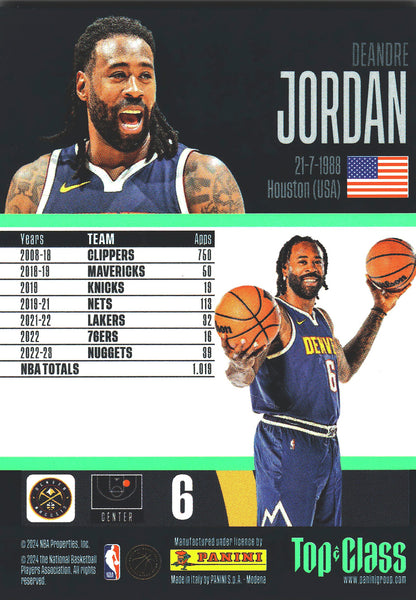 2023 Panini Top Class NBA Master Class DeAndre Jordan #242 Denver Nuggets