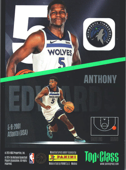 2023 Panini Top Class NBA Holo Giants Anthony Edwards Minnesota Timberwolves