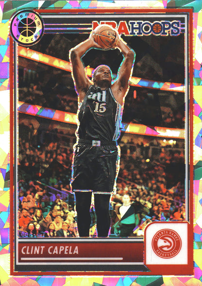 2023 Panini Premium Stock Ice Prizm Clint Capela #25 Atlanta Hawks