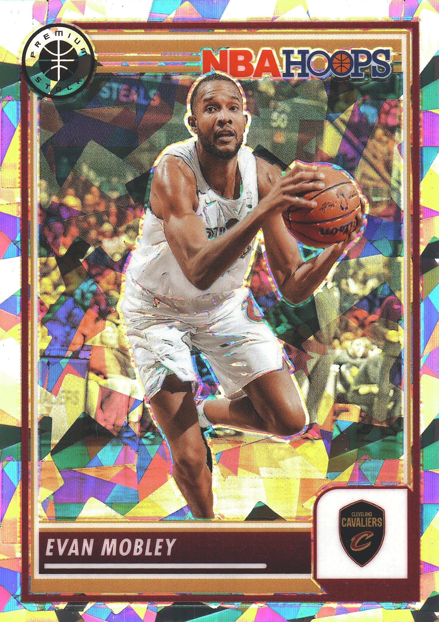 2023 Panini Premium Stock Ice Prizm Evan Mobley #115 Cleveland Cavaliers