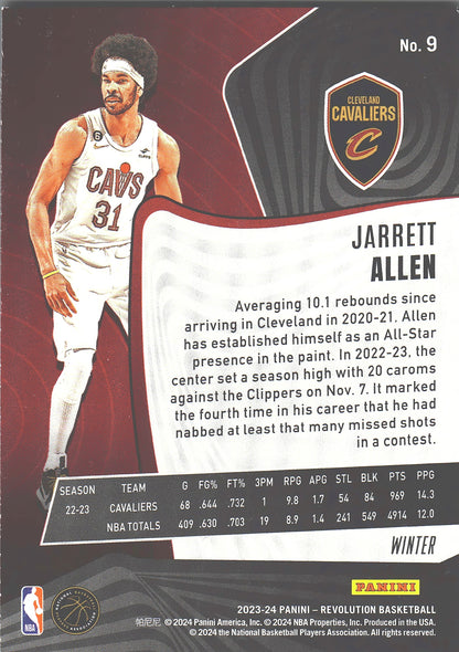 2023 Panini Revolution Winter Jarrett Allen #9 Cleveland Cavaliers