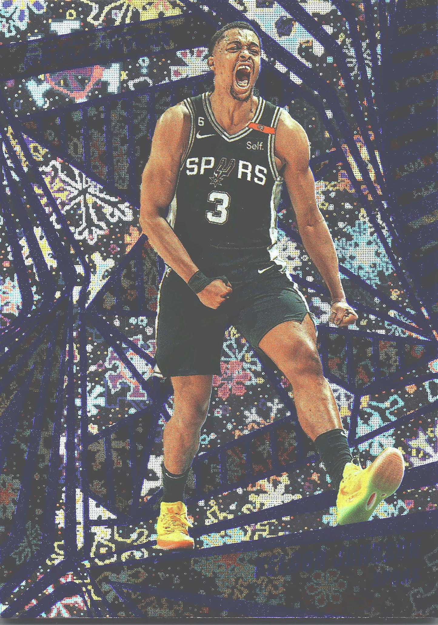 2023 Panini Revolution Winter Keldon Johnson #82 San Antonio Spurs