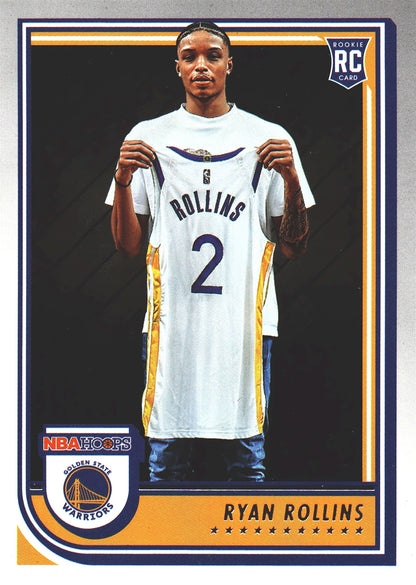 2022 Panini Hoops Ryan Rollins RC #277 Golden State Warriors