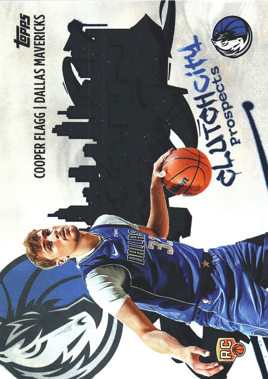 2025 Topps NBA Clutch City RC Cooper Flagg #CC-1 Dallas Mavericks