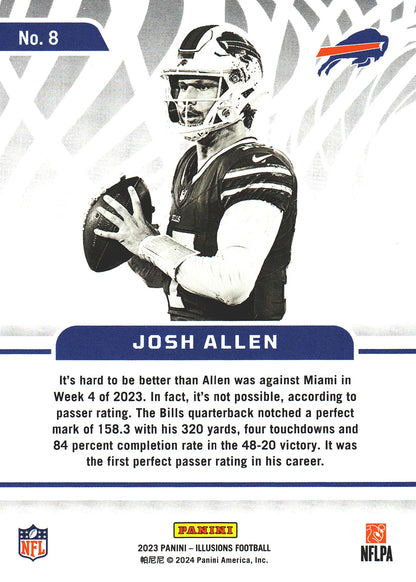 2023 Panini Illusions Amazing Josh Allen #8 Buffalo Bills