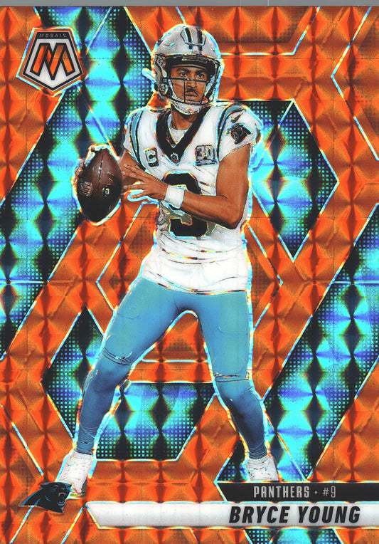 2025 Panini Mosaic Orange /199 Bryce Young #86 Carolina Panthers