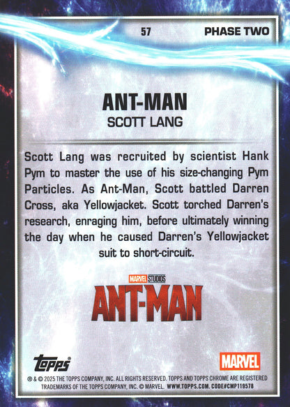 2025 Topps Chrome Marvel Studios Agatha Lava Refractor /150 Ant-Man #57