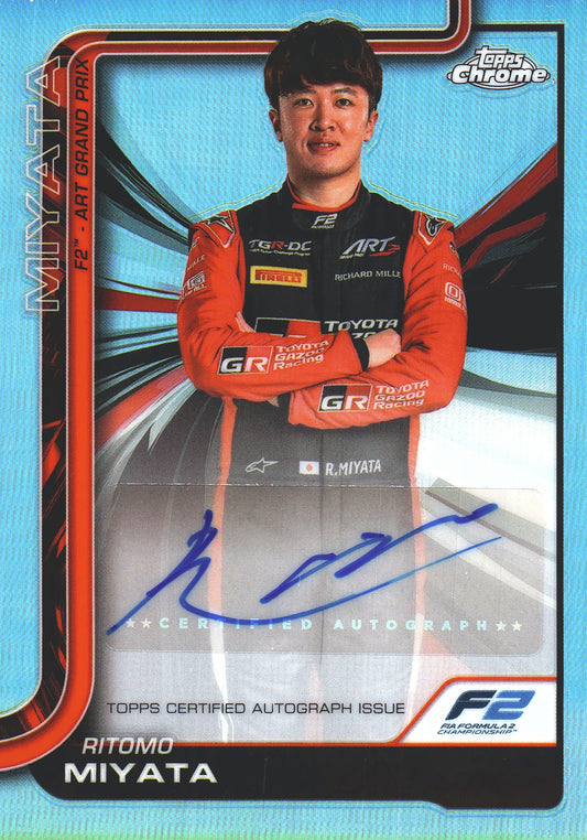 2025 Topps Chrome Formula 1 Autograph Ritomo Miyata #CAC-MIY Art GP