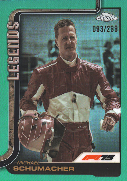 2025 Topps Chrome Formula 1 Teal /299 Mick Schumacher #158 Ferrari