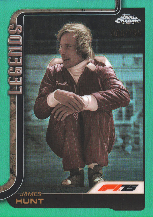 2025 Topps Chrome Formula 1 Teal /299 James Hunt #155 Mclaren