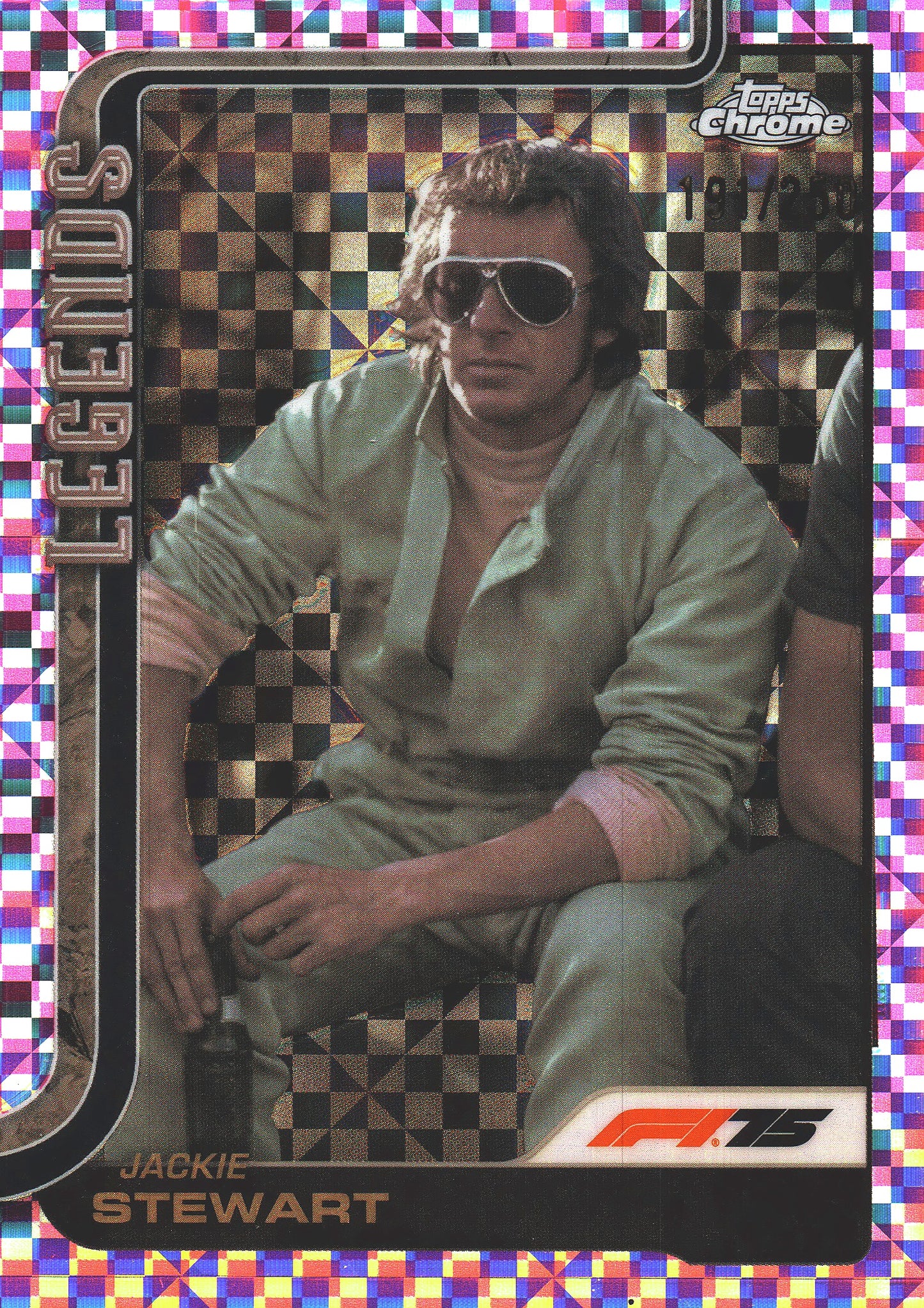 2025 Topps Chrome Formula 1 Pink /250 Jackie Stewart #154