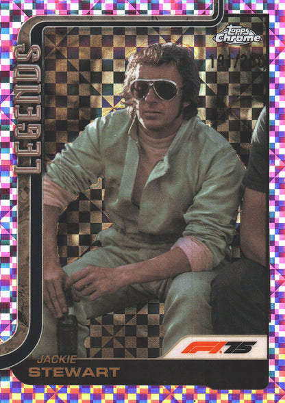 2025 Topps Chrome Formula 1 Pink /250 Jackie Stewart #154