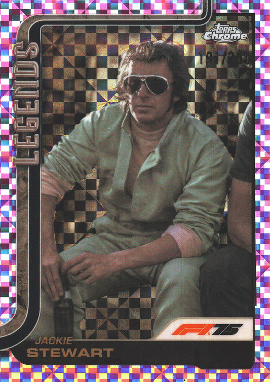 2025 Topps Chrome Formula 1 Pink /250 Jackie Stewart #154