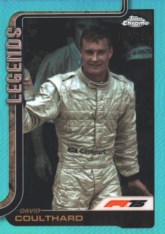 2025 Topps Chrome Formula 1 Aqua /199 David Coulthard #151 McLaren
