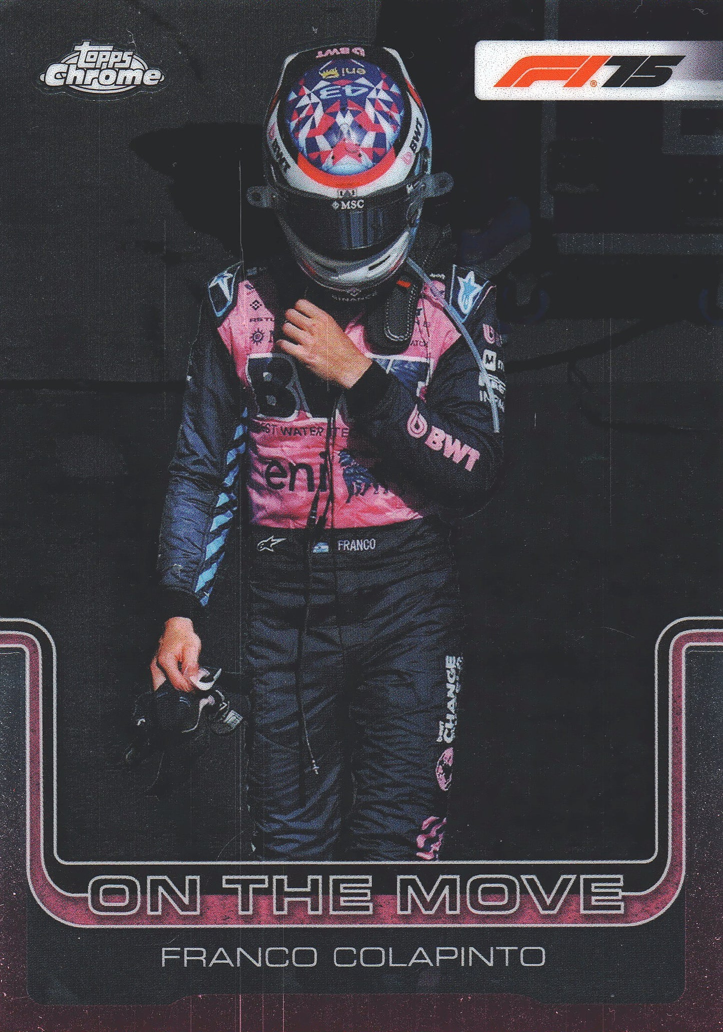 2025 Topps Chrome Formula 1 On The Move Franco Colapinto #187 Alpine