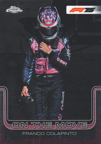 2025 Topps Chrome Formula 1 On The Move Franco Colapinto #187 Alpine
