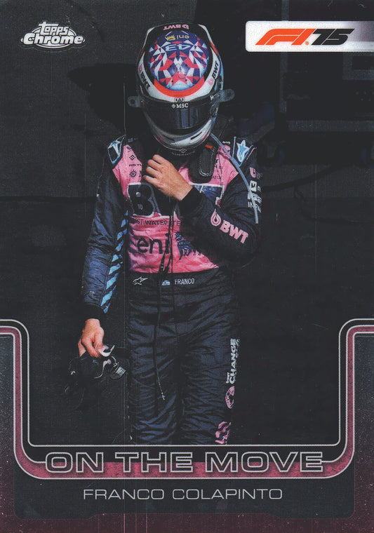 2025 Topps Chrome Formula 1 On The Move Franco Colapinto #187 Alpine