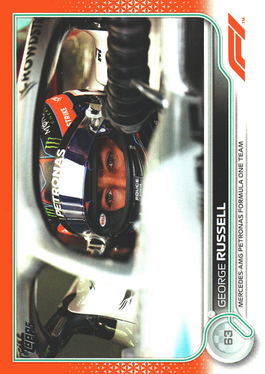 2022 Topps Formula 1 Orange /25 George Russell #19 Mercedes AMG