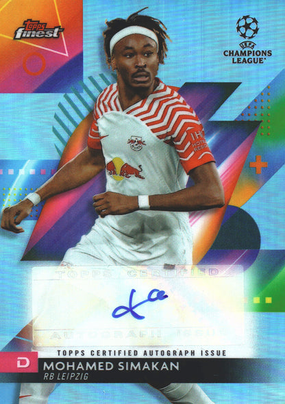 2023 Topps Finest Autograph Mohamed Simakan #A-MS RB Leipzig