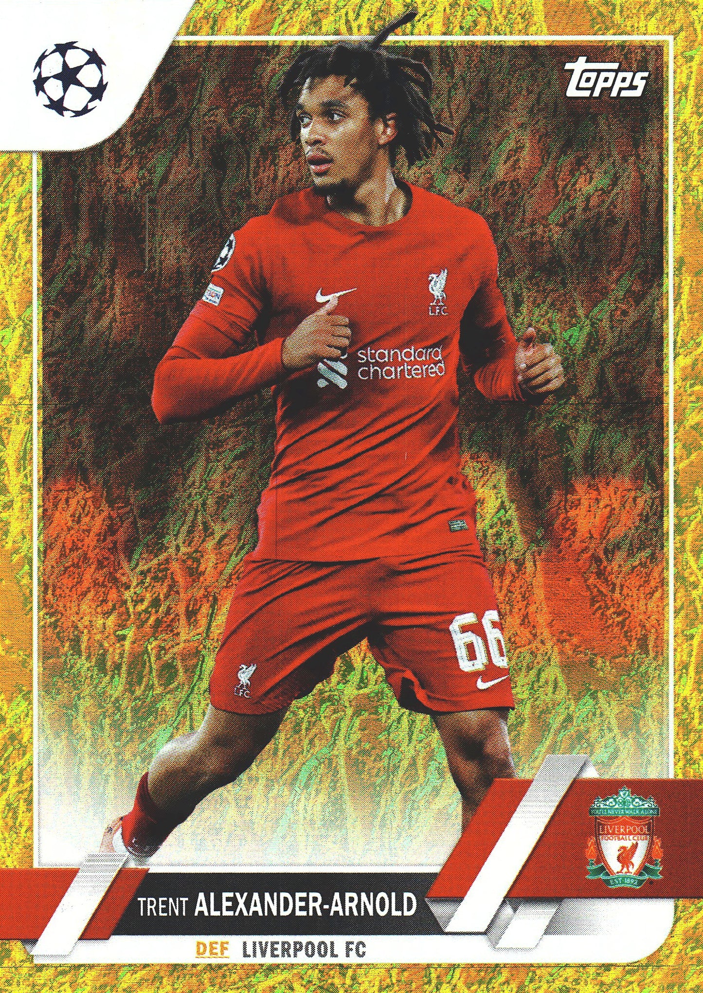 2022 Topps UCC Gold /50 Trent Alexander-Arnold #66 Liverpool FC