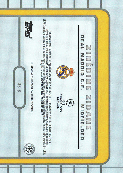 2025 Topps UCC 8-Bit Shots Zinedine Zidane #8B-8 Real Madrid CF