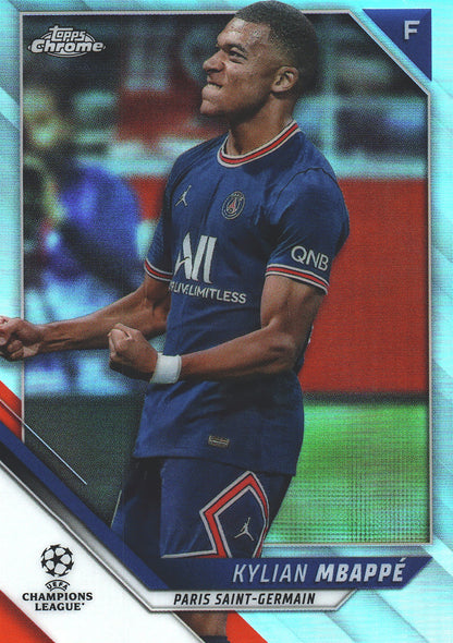 2021 Topps Chrome UCC Refractor Kylian Mbappe #1 Paris Saint-Germain