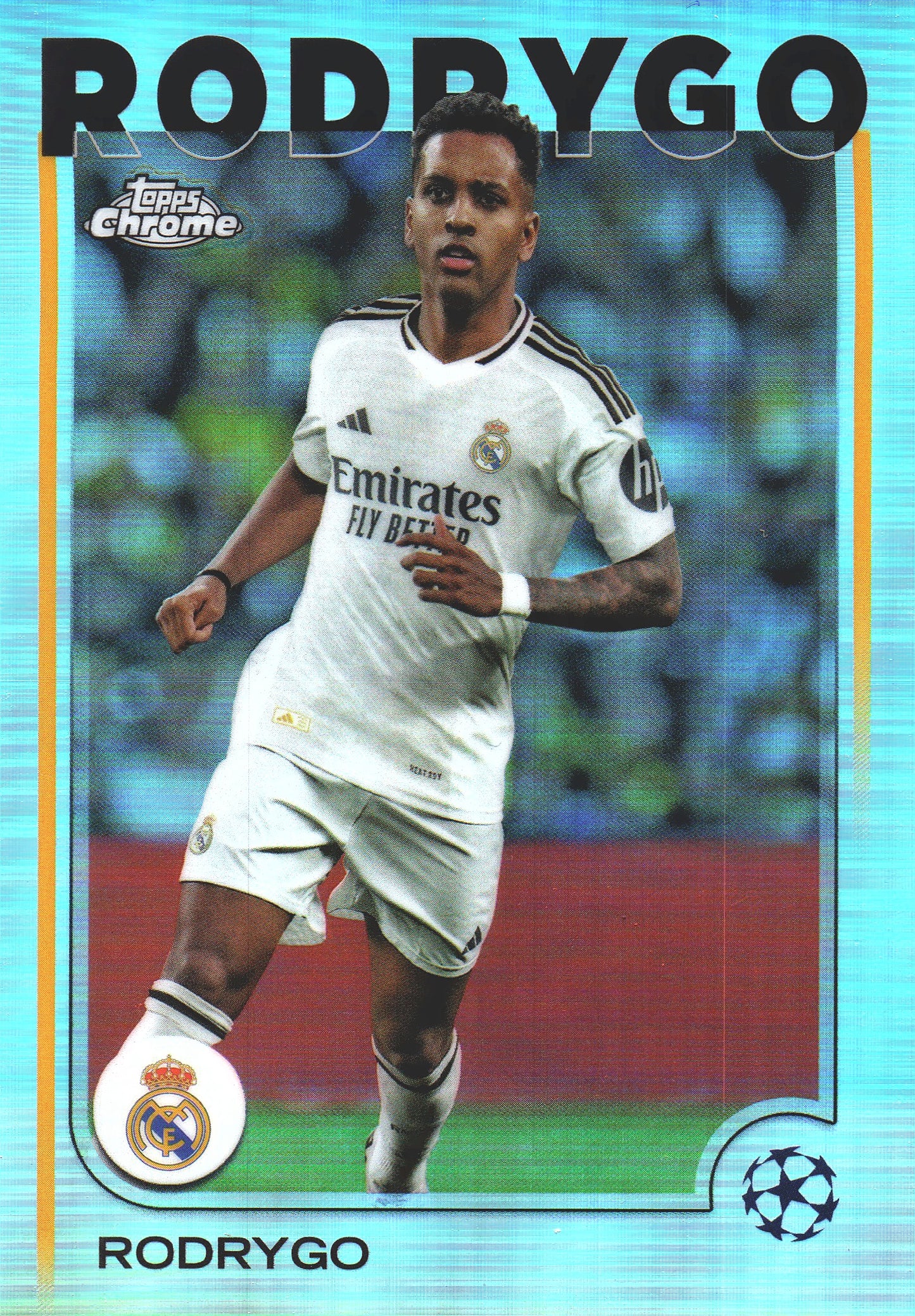 2024 Topps Chrome UCC Refractor Rodrygo #48 Real Madrid