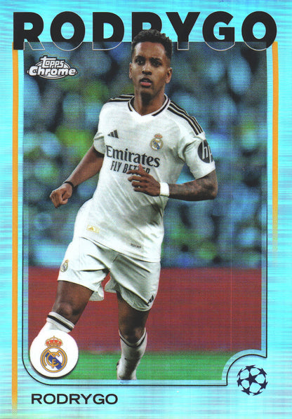 2024 Topps Chrome UCC Refractor Rodrygo #48 Real Madrid