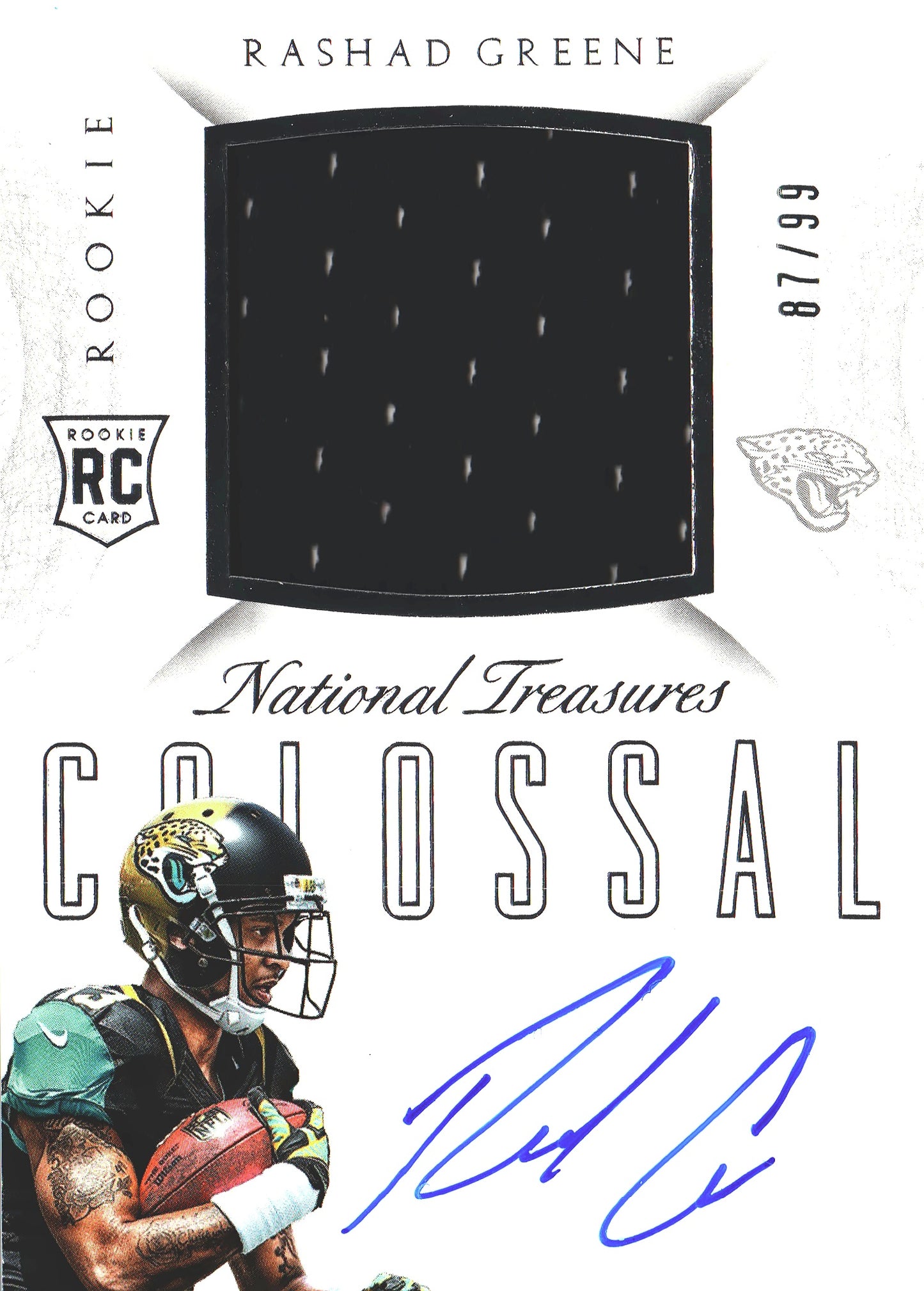 2015 Panini National Treasures RPA RC /99 Rashad Greene #RCO-RG Jacksonville Jaguars