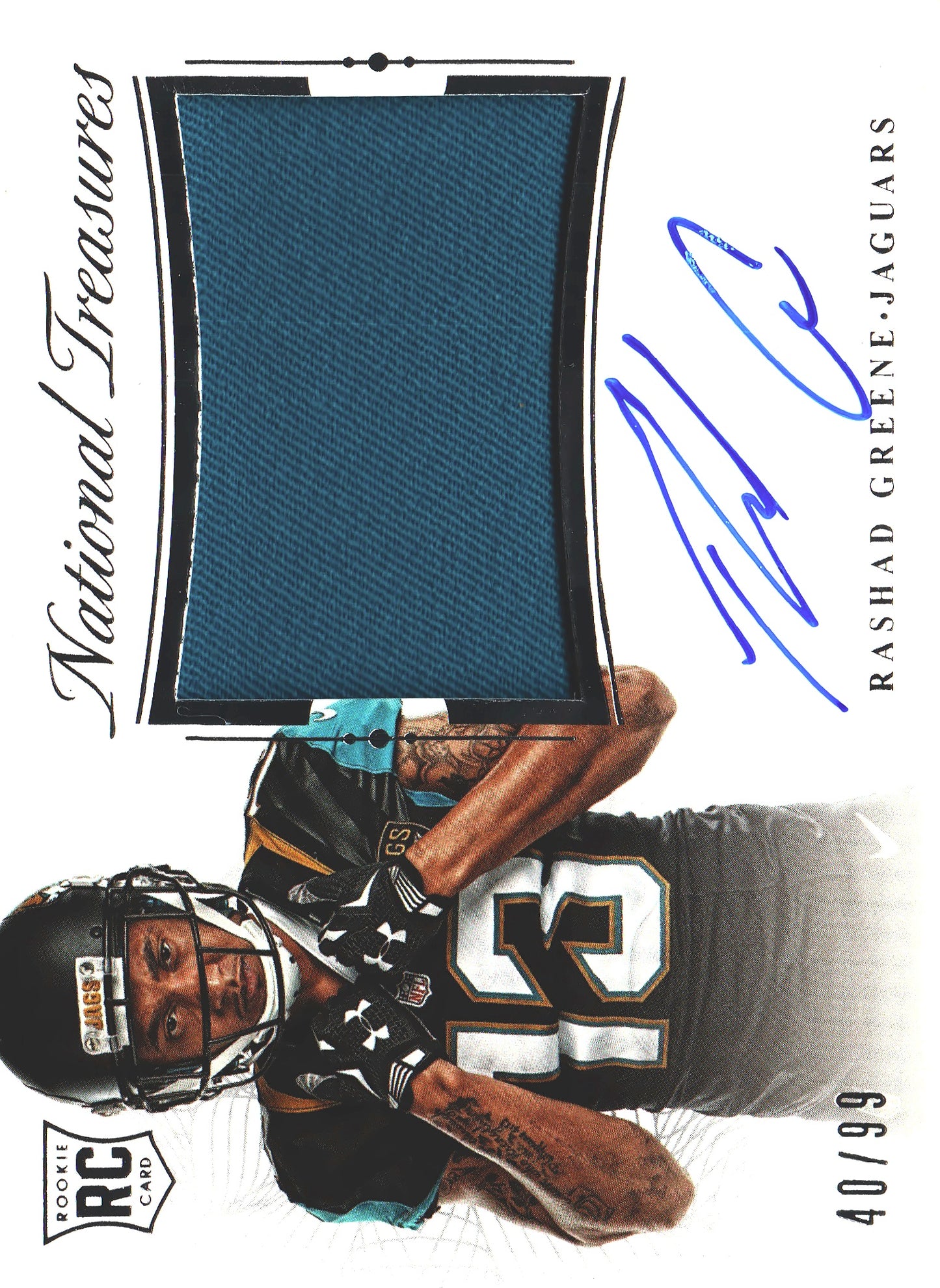 2015 Panini National Treasures RPA RC /99 Rashad Greene #RMSR-RG Jacksonville Jaguars