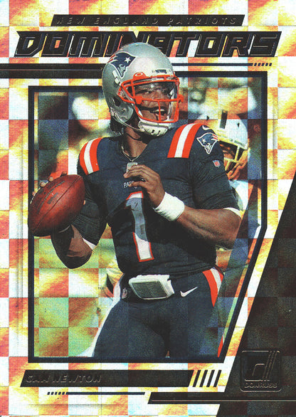 2021 Panini Donruss Dominators Cam Newton #D29 New England Patriots