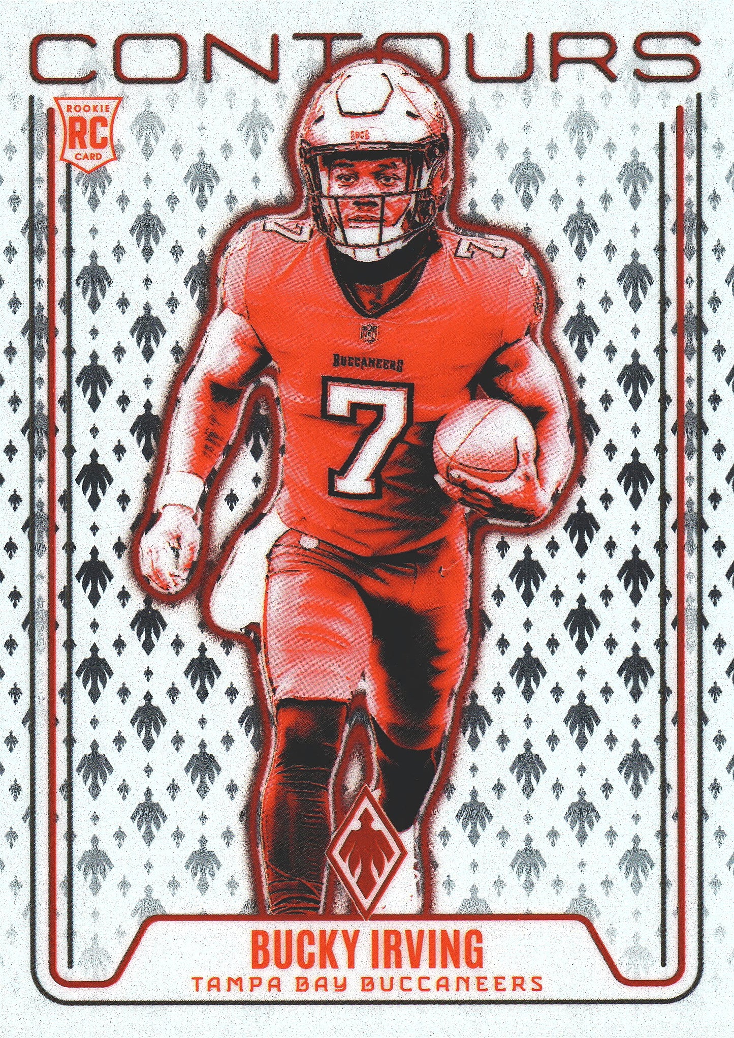 2024 Panini Phoenix Contours RC Bucky Irving #CON-BIG Tampa Bay Buccaneers