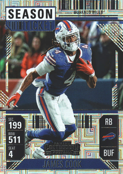 2024 Panini Contenders Mojo James Cook #10 Buffalo Bills